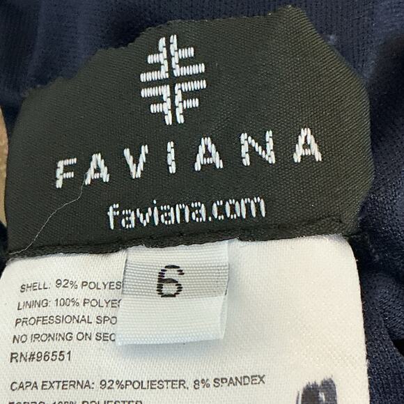 Faviana 8000 Rhinestones Lace Appliqued Long Mesh Deep V-Neck Dress Women 6 NWT - Picture 5 of 14